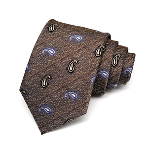 New Tie Trendy Men's Dress Business Casual Fashion Flower Circle Wave Dot Element Tie 8CM Wide