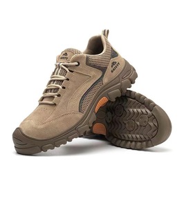 Labor welding shoes men's manufacturers wholesale anti-smashing anti-puncture anti-scalding light and comfortable breathable beef tendon sole safety shoes