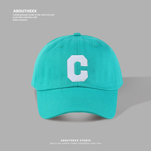 Hat Women's C Letter Embroidered Baseball Cap Student Couple All-match Cap Outdoor Leisure Sports Sun Hat for Men