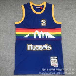 Wholesale Cross-border Basketball Uniforms Spurs Warriors Lakers Raptor Trailblazer Nuggets 76 People Supersonic Embroidered Sportswear