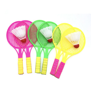 Manufacturers supply children's toy ball plastic racket badminton tennis racket suit stall 2 yuan store department store wholesale