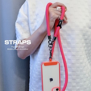 Mobile Phone Clip Removable Patch Artifact Simple Pendant with Ring Buckle Card Sticker Oxford Cloth Mobile Phone Case Internet Celebrity