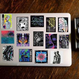 40 pieces trendy acid design graffiti stickers waterproof luggage scooter refrigerator water Cup personalized stickers