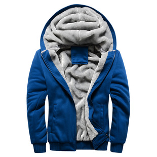 Cross-border Explosions Men's Sweatshirt Hooded Autumn and Winter Clothing Men's Baseball Clothing Men's Coat Sports fleece-lined Thickened Men's Clothing