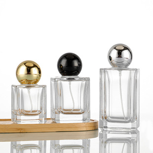 Simple and diverse spherical cap pressing portable sub-bottling thick bottom perfume bottle manufacturers new in stock