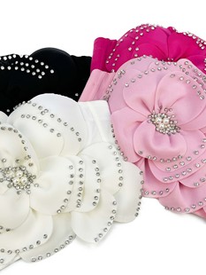 Europe and the United States new large flower multi-layer beaded high-level design fishbone bra hot girls wear sexy sweet sling