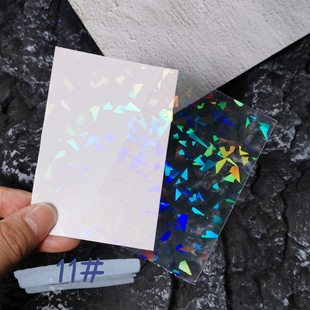 Нейл-арт Love Aurora Laser Paper Костюм Звезды Лазер Прозрачный с клейкими наклейками Бьющееся сердце Радужное сияние
