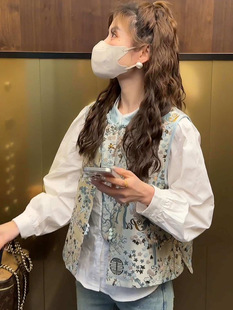 New Chinese Style National Style Vest Women's Outer Wear Summer New 2024 Popular Explosions Stylish Vest Sleeveless Top
