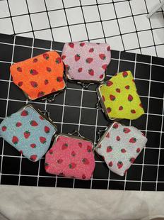 Small Fresh Canvas-free Coin Purse Mini Buckle Small Bag Coin Bag Shop Small Gift Wholesale