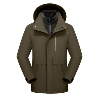New outdoor fleece liner assault clothing high-end business men's waterproof windproof three-in-one jacket pressure gel jacket mountaineering