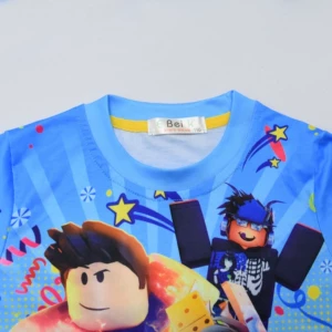 Домашний комплект ROBLOX для детей постарше: длинный рукав и брюки 2 предмета