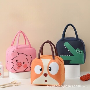 New Cartoon lunch bag children's portable thermal bag cute pet thermal bag lunch box bag lunch bag with rice bag