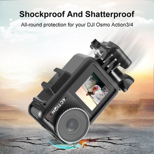 PULUZ Толстая корова для DJI Dajiang Osmo Action3/4 Спортивная камера пластиковая рамка камера простая рамка