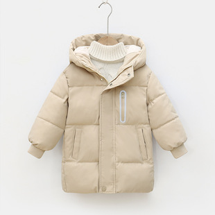 Kaco Duck Children длинная хлопчатобумажная одежда с капюшоном Толстая хлопковая куртка для мальчиков и девочек Детская одежда