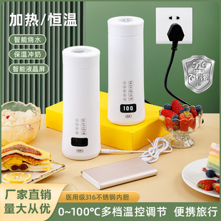 Portable electric heating water Cup car dual-purpose small electric heating Cup travel office integrated kettle health pot gift
