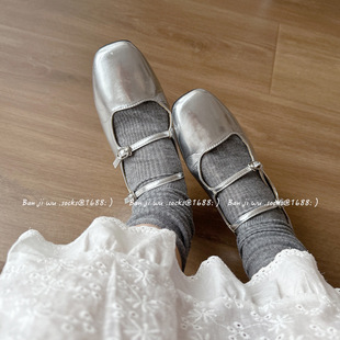 Spring and Summer new socks women's South Korea ins solid color breathable mesh lightweight cotton socks women's socks all-matching women's stockings