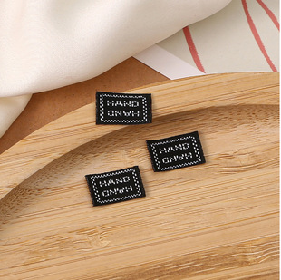 In stock HANDMADE woven buckle hair band special decoration Korean universal HANDMADE English DIY embroidery label