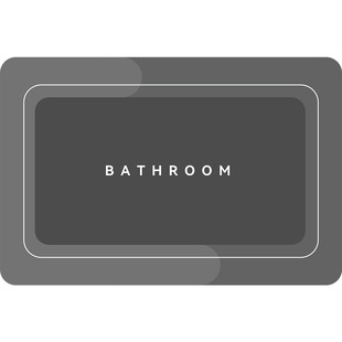 Soft rubber mat bathroom door mat bathroom floor mat bathroom toilet Q elastic rubber mat tpr carpet