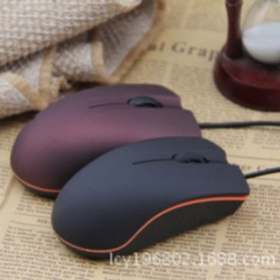Suitable for Lianxiang M20 wired mouse laptop matte business mini USB optical mouse cross border