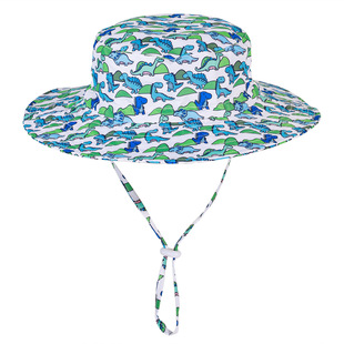Amazon cross-border baby boys and girls breathable basin hat beach hat adjustable elastic hat windproof sunscreen fisherman hat