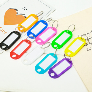 Creative plastic key tag marker color classification card custom luggage tag Yiwu small commodity wholesale