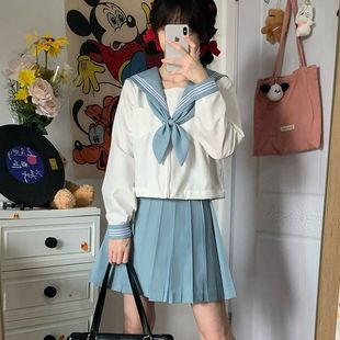 In stock wholesale japanese original basic school-provided sailor suit genuine college style jk uniform middle suit suit