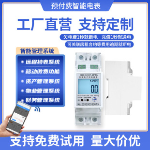 Factory wholesale apartment 2P single-phase prepaid meter DDXD2027 rail type 4G multi-user smart meter