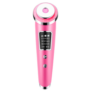 Household Facial Red Light Therapy Massager Ultrasonic Lacquer Facial Cleansing Guide Instrument Eye Beauty Instrument Skin Rejuvenation Electronic Beauty Instrument