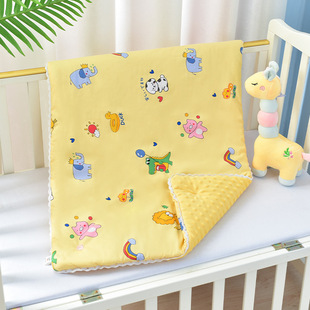 Newborn Baby Mattress Baby Mattress Baby Mattress Baby Autumn and Winter Pea Velvet Mattress