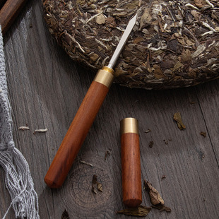 White tea needle wholesale LOGO tea set accessories tea brick pry tea tool wooden Pu'er tea knife