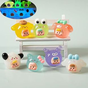 Cute Three-dimensional Sanrio Big Sister Resin Jewelry Accessories DIY Refrigerator Stickers Desktop Ornaments Keychain Trendy Play