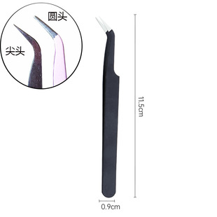 Nail art double-head forceps multifunctional with silicone straight-head forceps nail art tool alloy clip tool nail shop special