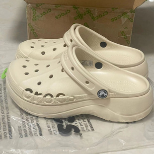 Кросс-классические туфли Cloud Crocchi Hole, женские летние пляжные туфли в стиле ретро, белые сандалии на завышенной платформе