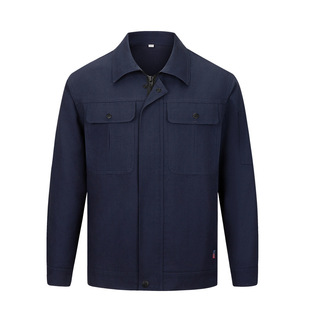 Pure cotton spring and autumn work clothes electric welding men's and women's tooling machine repair workshop factory clothing factory labor protection clothing can be embroidered and printed wholesale