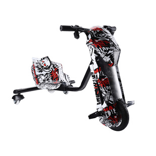 Electric three-wheel drift kart square stall online popular customizable tail-flicking balance car student children's scooter