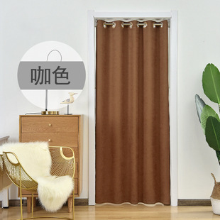 Punch-free Thickened Bedroom Door Curtain Bathroom Kitchen Hanging Curtain Dressing Room Shelter Curtain Partition Curtain Shelter