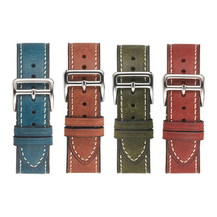 Italian Special Effects Frosted Watch Band Retro Leather Strap for Apple Apple iwatch9/10 Generation