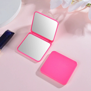 Double-sided Folding Mirror Portable Outdoor Makeup Mirror Cute Mini Girl Handheld Flip Bag Dressing Mirror