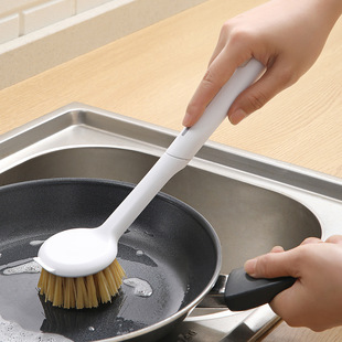 Meiliya sisal pot brush pot brush multi-functional long handle kitchen cleaning pot brush non-stick oil pot brush pot dish bowl brush