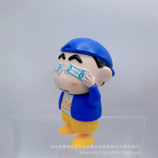Творческий орнамента туотского Crayon-chan Shinhu Rinfu Cots Car Cots Трансграничная оптовая слепая коробка, чтобы разбогатеть
