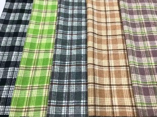 Ready Supply of Brushed Small Plaid Clothing/shoes and Hats/luggage Fabric with Beautiful Price