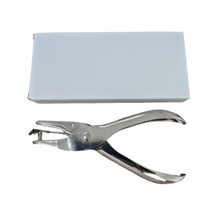 All-metal hand-held punch round hole 6mm hole punch single hole punch stationery paper card punch tongs