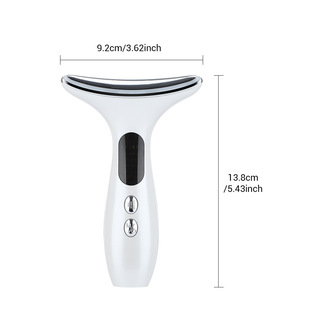 Cross-border color light wrinkle neck beauty instrument sound wave vibration lifting and tightening beauty to remove neck lines