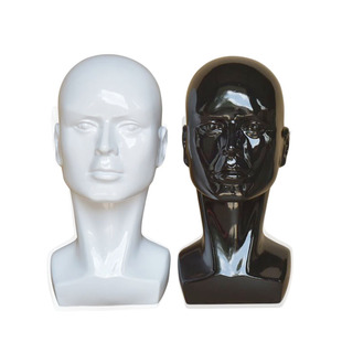 Hat Scarf Display Wig Model Head Props Display Rack Half-length Shopping Mall Display White Dummy Head Model Head