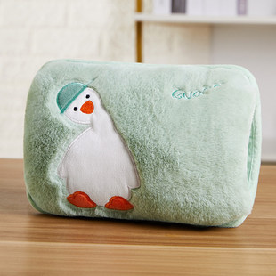 Explosion-proof hot water bag rechargeable plush hand warmer hand warmer cute cartoon water injection warm baby winter wholesale