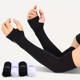 Summer Ice Silk Sun Protection Ice Sleeve Unisex Riding UV Protection Breathable Long Arm Driving Arm Sleeve