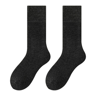 Winter Men's Cashmere Socks Men's Wool Stockings fleece-lined Thickened Warm Stockings All-match Sweat-absorbent Deodorant Cotton Socks