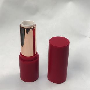 Spot supply of large price excellent round matte lipstick tube lipstick tube cosmetic packaging material can be printed logo matte black