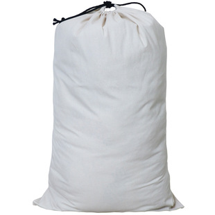 Oversized Drawstring Bag Bevel Storage Bag Thickened Canvas Bag Clothes Dustproof Bag Clothes Quilt Linen Bag