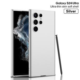 Для мобильного телефона Samsung S24Ultra чехол S24 с тонким отверстием и защитой от падения Простой однотонный силиконовый защитный чехол для мобильного телефона